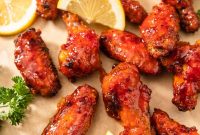 Air Fryer Honey-Lemon Pepper Chicken Wings Recipe