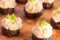 Miso Mashed Potato Stuffed Mushrooms — Savory Party Bites