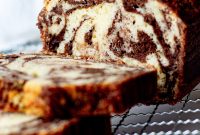 Classic Marble Loaf Cake Recipe for Swirls of Chocolate & Vanilla