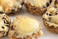Crispy Air Fryer Stuffed Mushrooms with Garlic Parmesan