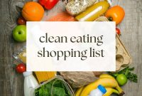 Printable Clean Eating Grocery List — Free Downloadable PDF