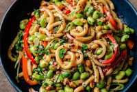 Spicy Chili Garlic Noodles Recipe with Crispy Garlic Topping