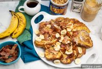 Elvis-Inspired Banana-Peanut Butter Challah French Toast