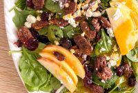 Autumn Apple Salad with Candied Pecans and Maple Vinaigrette