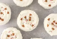 Gingerbread Cupcakes Recipe with Spiced Cream Cheese Frosting