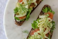 Smoked Salmon & Fennel Smørrebrød: Scandinavian Open-Faced Sandwich