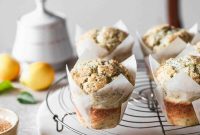 Ricotta Lemon Poppy Seed Muffins with Zesty Citrus Glaze