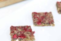 Raspberry White Chocolate Blondies with Raspberry Swirl