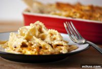 Lightened Three-Cheese Macaroni Bake for Lighter Comfort Food