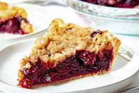 Classic Cherry Crumb Pie with Buttery Streusel Topping