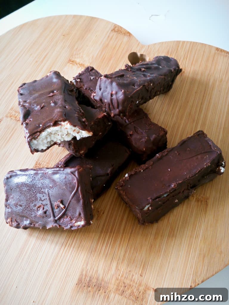 Sugar-Free Bounty-Style Coconut Chocolate Bars 4 sugar free bounty chocolate bars