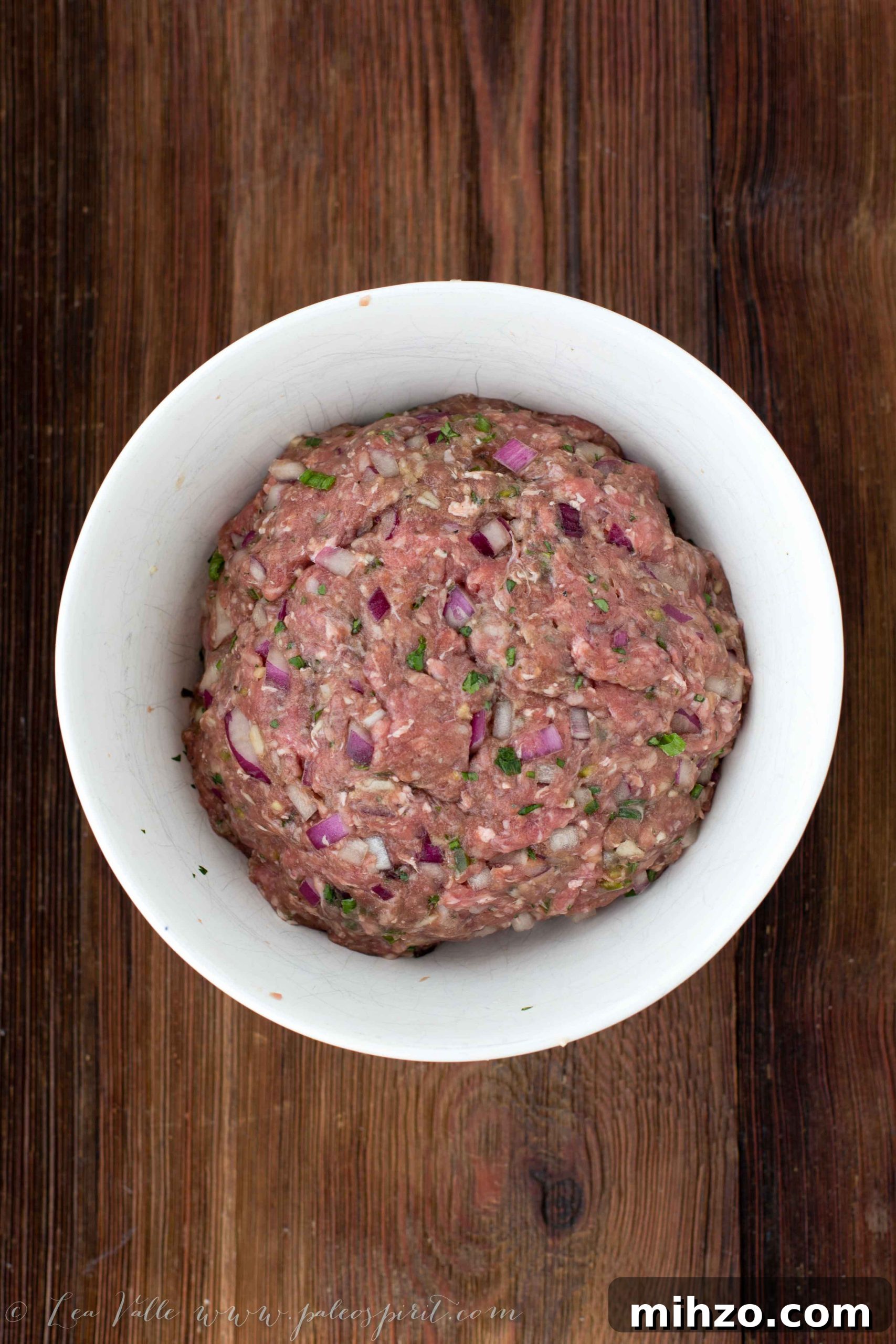 Vietnamese Pork Meatballs Recipe: Classic Nem Nuong Guide 4 Paleo Vietnamese Meatballs mixed ingredients