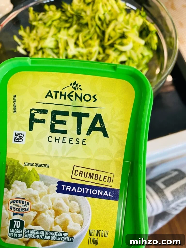 adding feta cheese