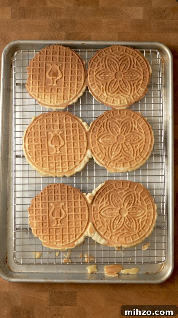 Pizzelle Recipe: Traditional Italian Waffle Cookies Guide 8 Cooling pizzelles