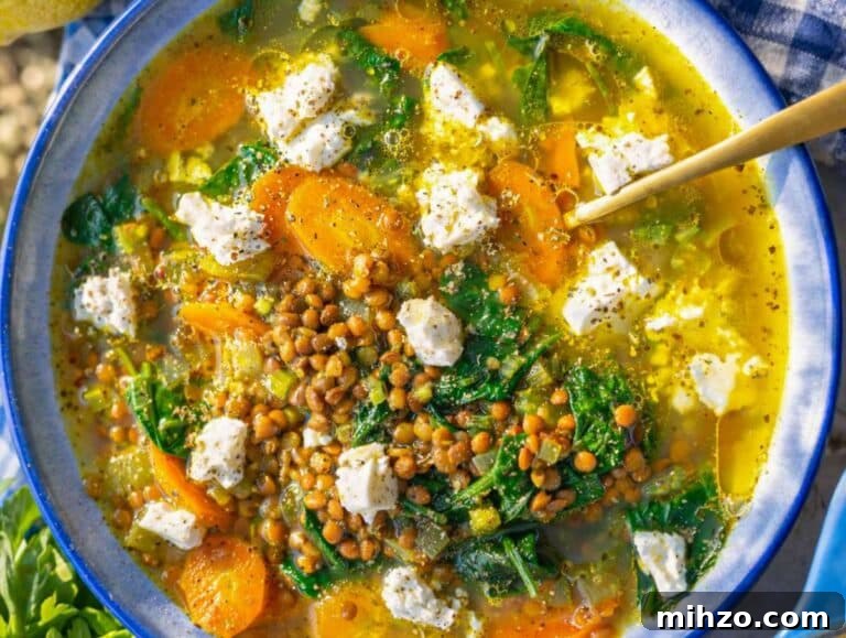 30-Minute Lemon Lentil Soup Recipe for Bright Flavor and Comfort 13 Step 4 Finishing lemon lentil soup with spinach lemon zest and juice.