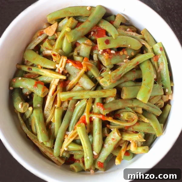 Bowl of Green Beans and Okra