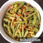 Bowl of Green Beans and Okra