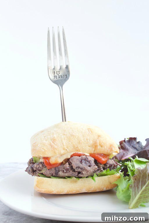Hummus Stuffed Burger