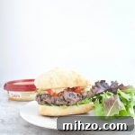 Hummus Stuffed Burger thumbnail
