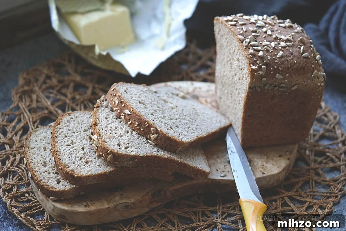 Soft Gluten-Free, Dairy-Free Buckwheat Bread Recipe 9 Sliced buckwheat bread crumb, pliable not gummy gluten-free
