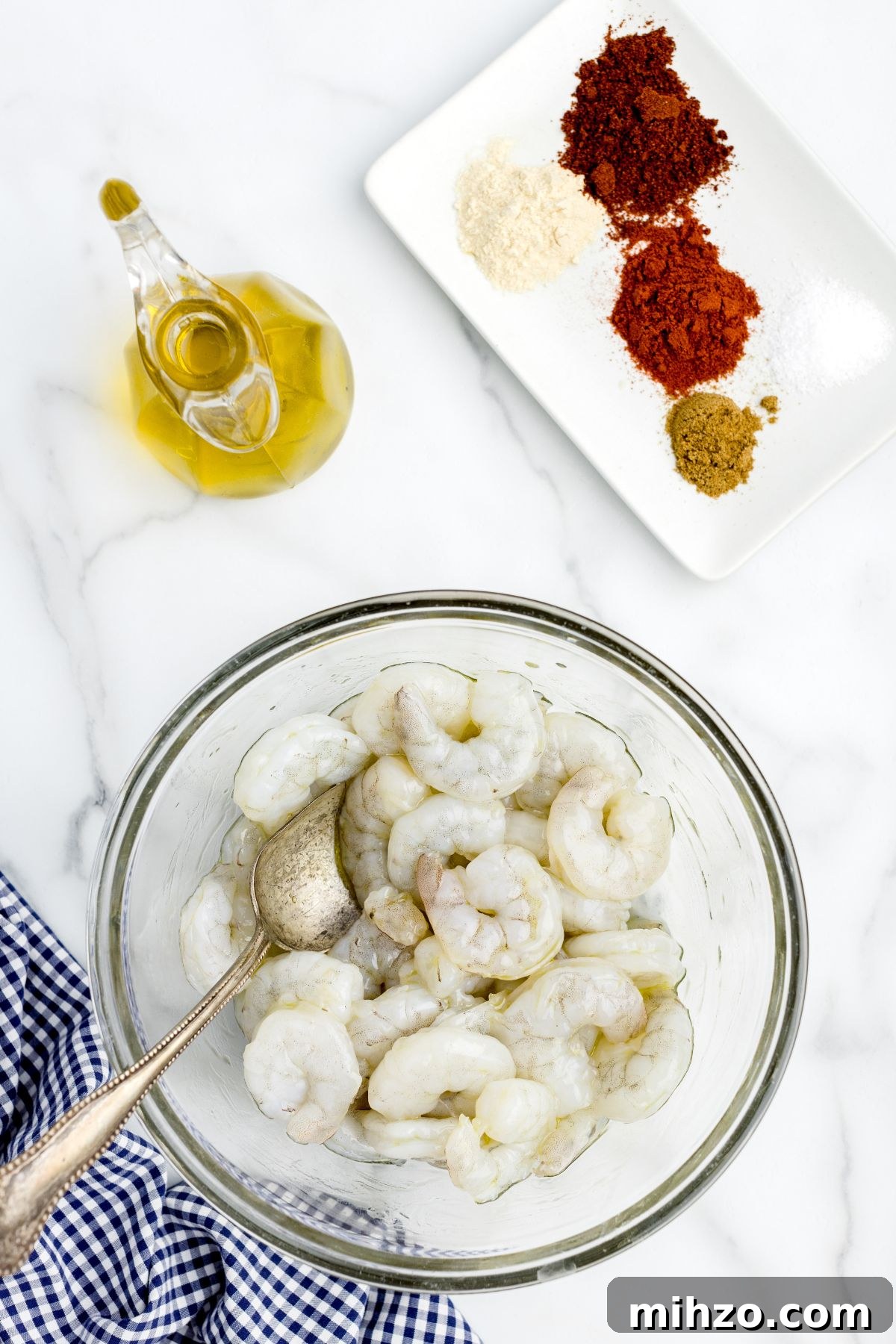 Crispy Air Fryer Shrimp Tacos with Lime Slaw and Spicy Mayo 4 Shrimp tossed with olive oil
