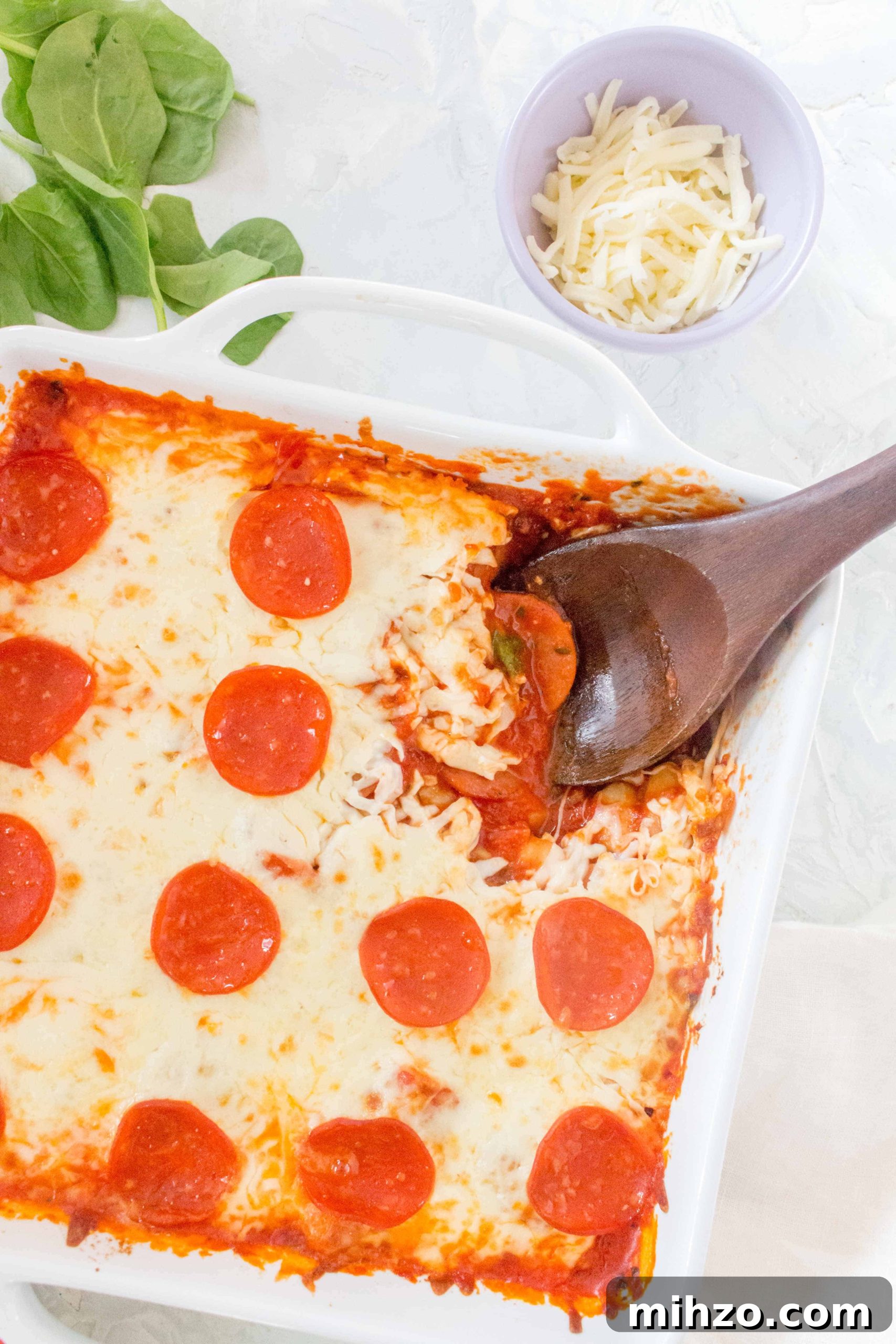 Gnocchi Pizza Bake Recipe: Cheesy Tomato Gnocchi Casserole 6 Deliciously pillowy and tender, the gnocchi really makes each bite of this Gnocchi Pizza Bake a dream!