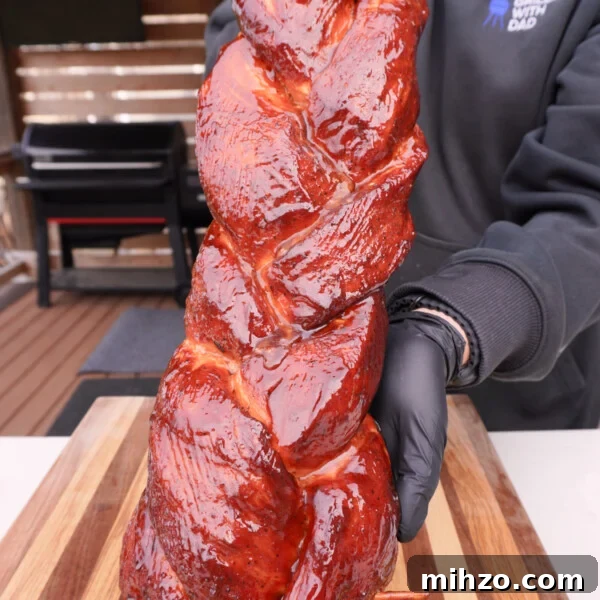 Smoked Pork Belly Lollipops Recipe — Sticky, Crispy Bites 11 braided and saucy pork loin.