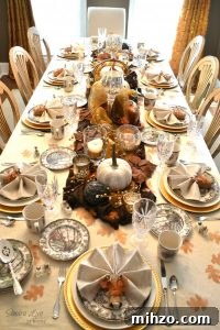 Creative Thanksgiving Table Decoration Ideas for a Memorable Feast 22 Thanksgiving Table Decoration Ideas - Get inspired for Thanksgiving with OVER 20 Thanksgiving table decorations ideas, tablescapes, and centerpieces for your home. So beautiful!
