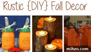Creative Thanksgiving Table Decoration Ideas for a Memorable Feast 27 DIY Autumn Decorations - cute country and rustic DIY Fall decorations ideas for your home. Pumpkins and leaves, bright oranges and deep reds. DIY your way to a festive Fall home.