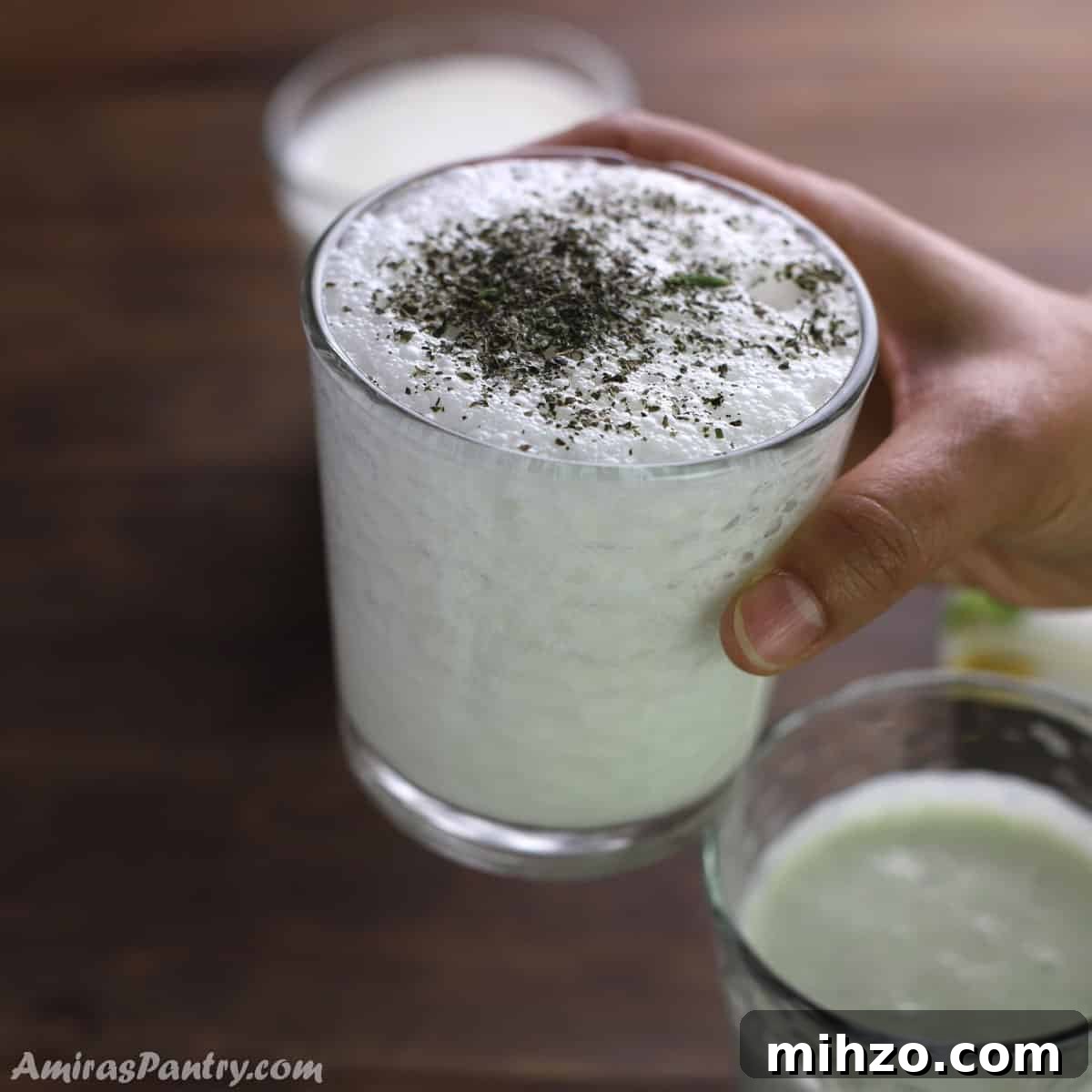 Ayran: Refreshing Turkish Yogurt Drink Recipe and Guide 5 Three cups showing three different ways to serve Ayran.