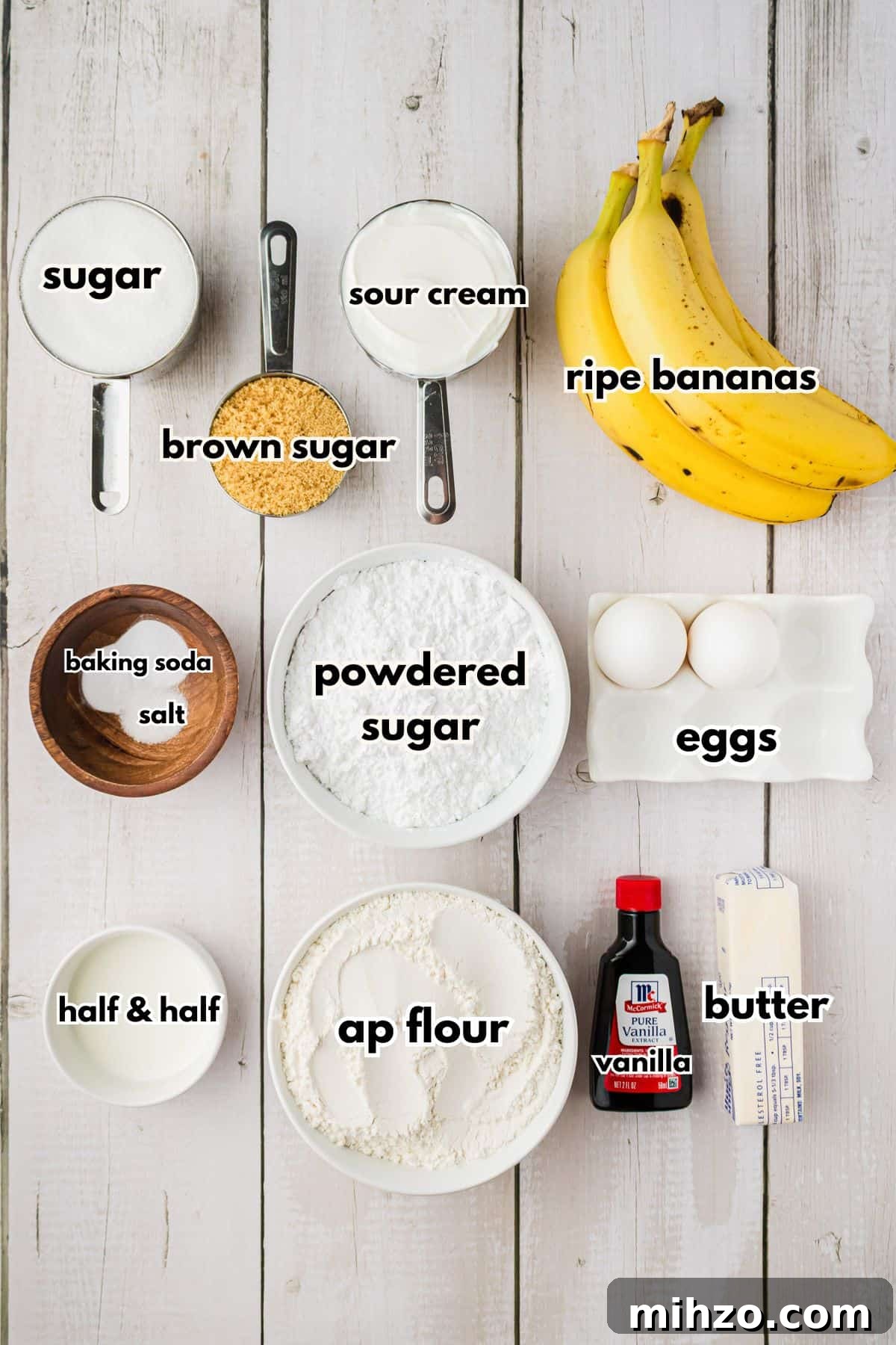 Brown Butter Banana Bread Bars Recipe — Moist Banana Bars 3 Ingredients to make the recipe.