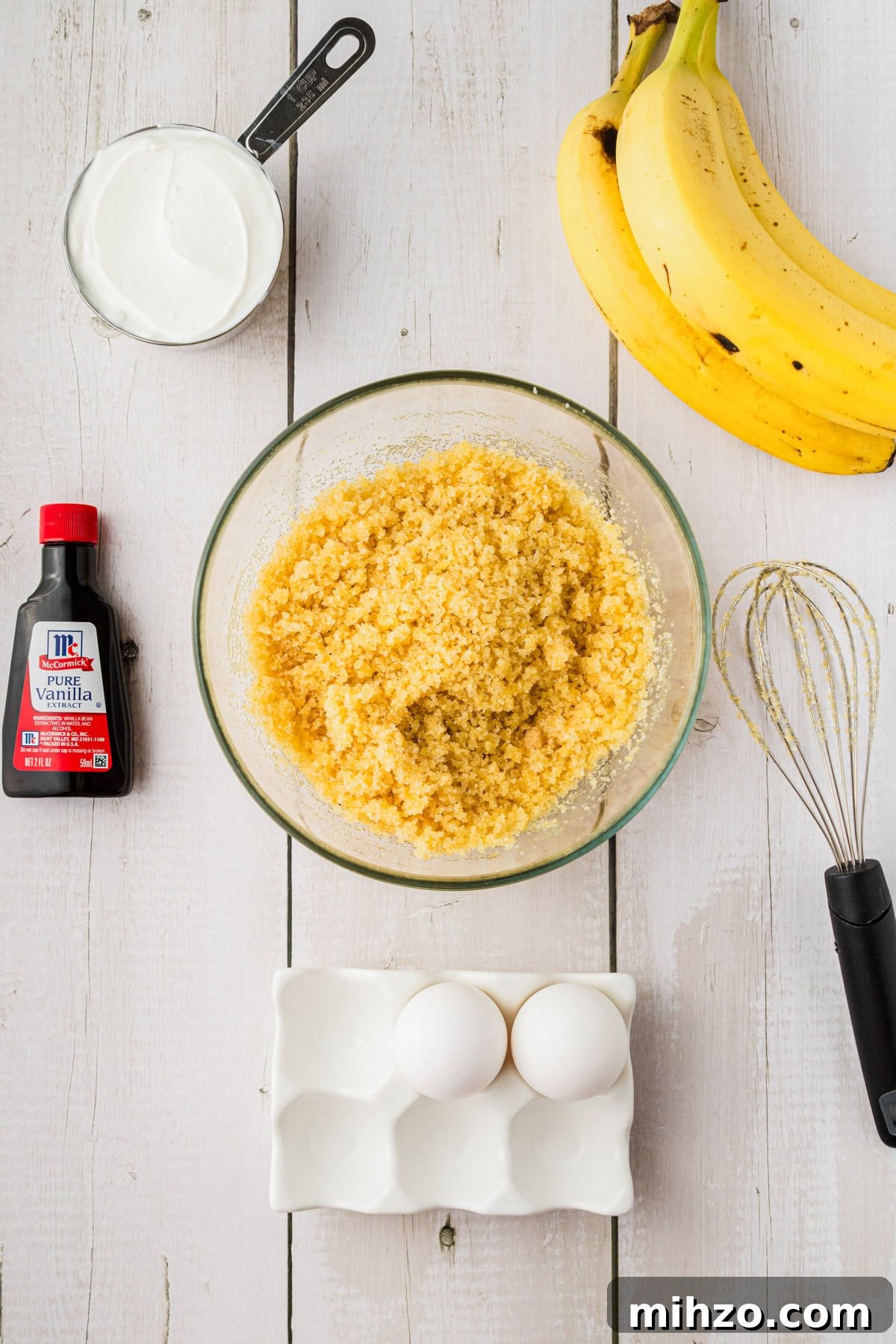 Brown Butter Banana Bread Bars Recipe — Moist Banana Bars 5 Making the recipe.