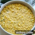 Cheesy Jalapeno Creamed Corn in bowl.