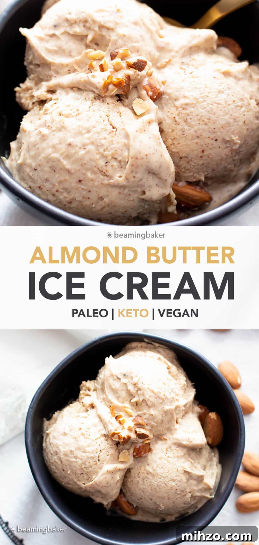 4-Ingredient Almond Butter Paleo Ice Cream (Keto & Vegan) 5 4 Ingredient Almond Butter Paleo Ice Cream