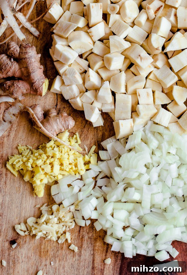 Creamy Parsnip and Ginger Soup Recipe for Cozy Nights 4 Parsnip and Ginger Soup Ingredients