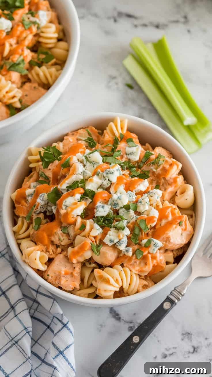 Buffalo Chicken Pasta Salad