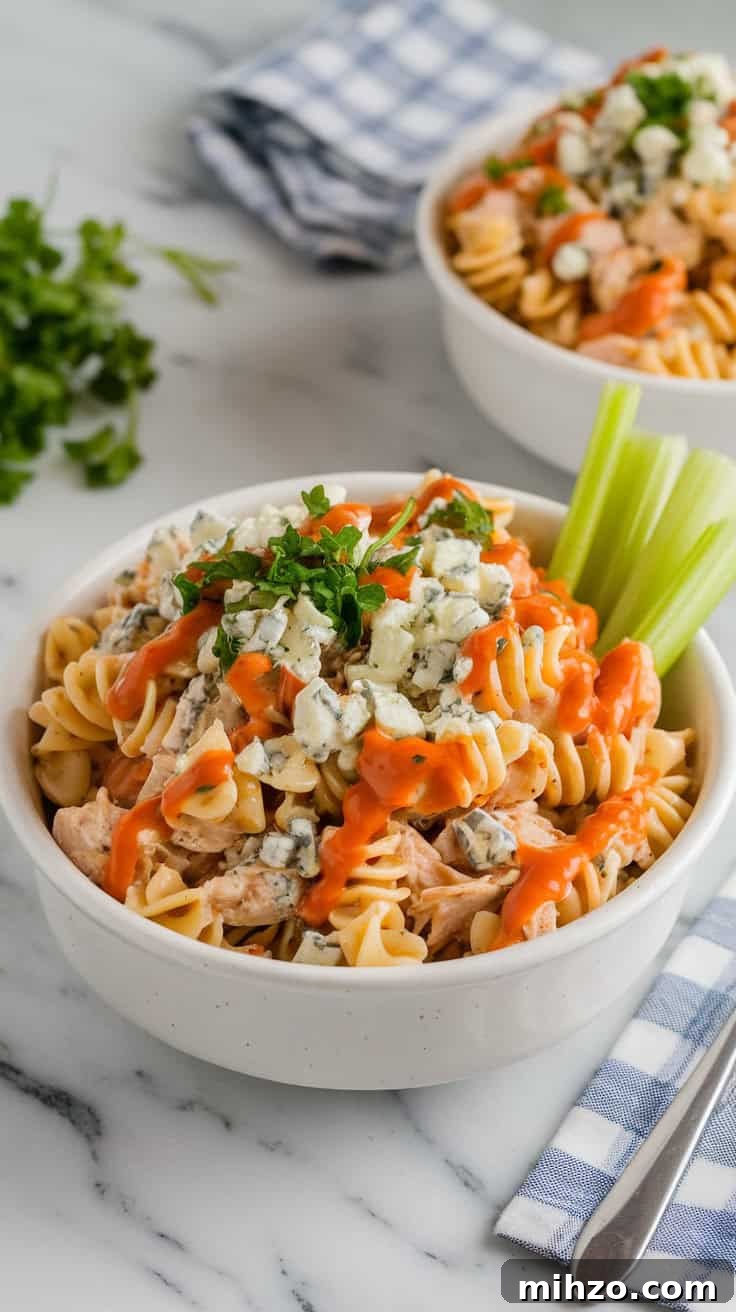 Buffalo Chicken Pasta Salad