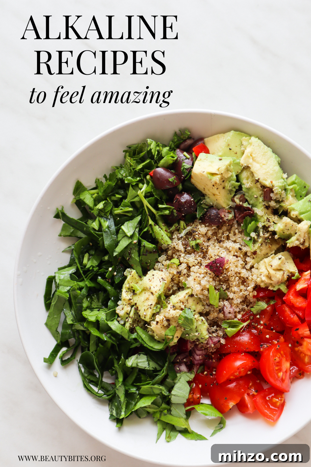 15 Simple Alkaline Diet Recipes for Everyday Meals 2 Fresh and healthy alkaline diet recipes to enjoy for a more alkaline diet! Including alkaline recipes for dinner, lunch and breakfast, vegan alkaline diet recipes and some alkaline recipes with meat and fish.