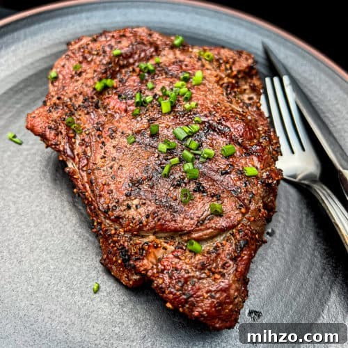 Medium Rare Grilled Ribeye Steak Recipe
