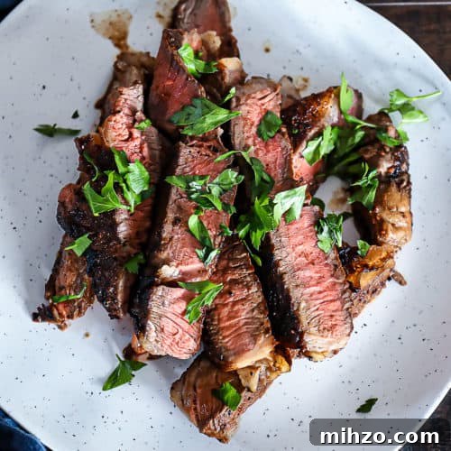 T Bone Steak cooked in oven