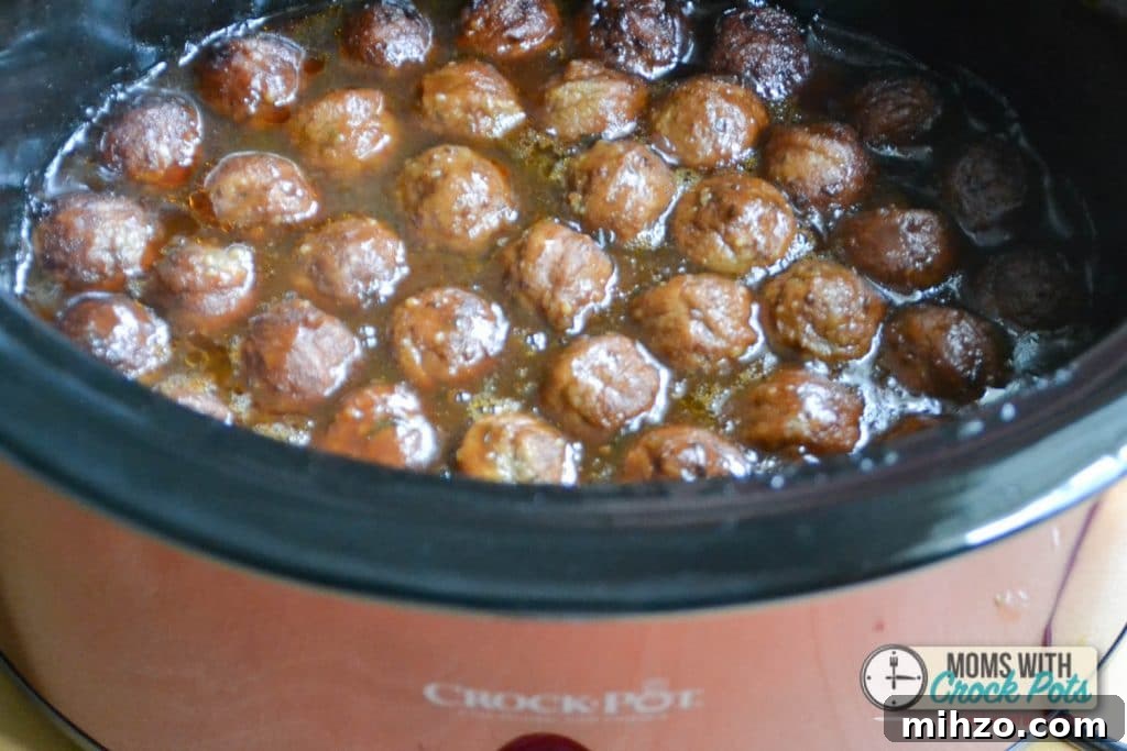 Slow Cooker Salisbury Meatballs Recipe for Tender Comfort Dinner 6 campbells slow cooker-3