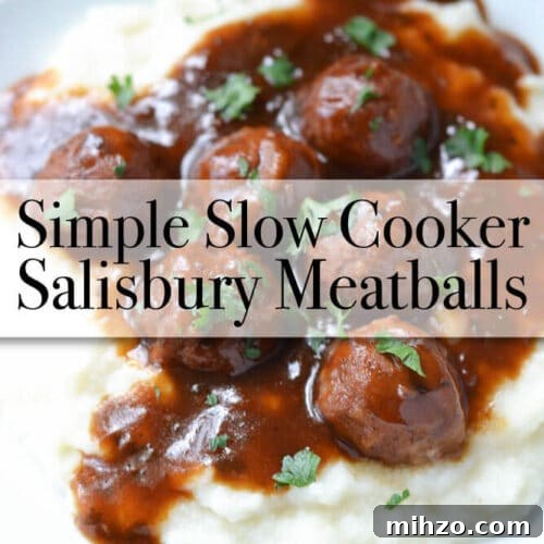 Slow Cooker Salisbury Meatballs Recipe for Tender Comfort Dinner 8 img 2247 7