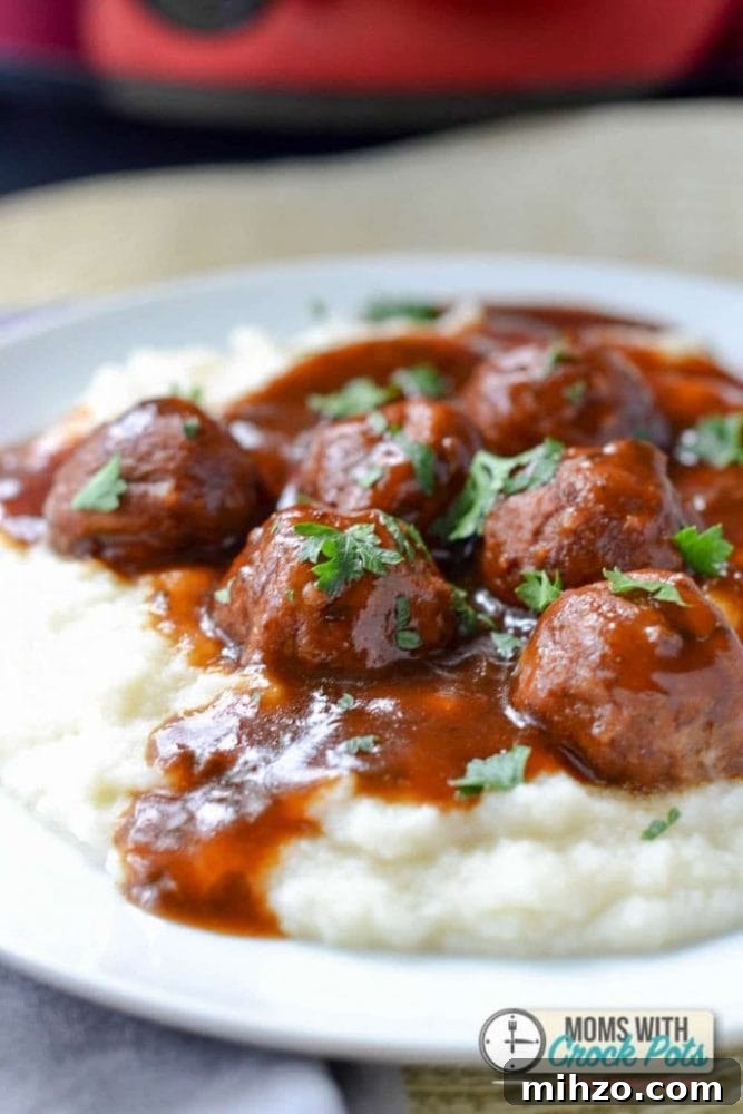 Slow Cooker Salisbury Meatballs Recipe for Tender Comfort Dinner 9 campbells slow cooker-5