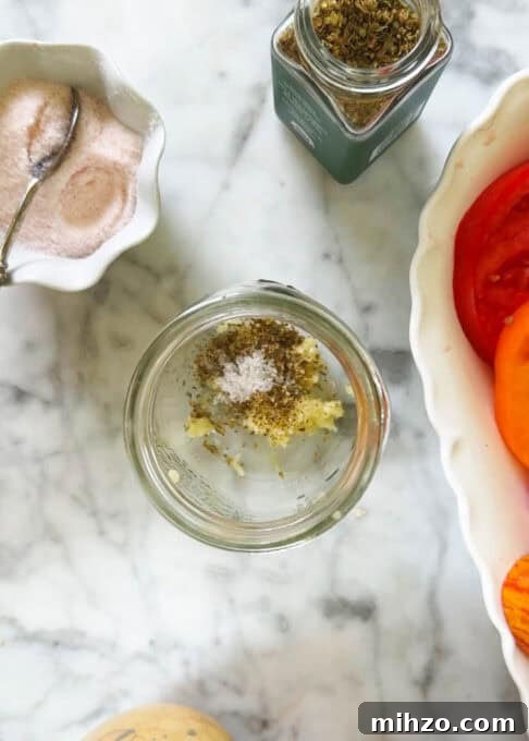 Minced garlic and salt in a mason jar