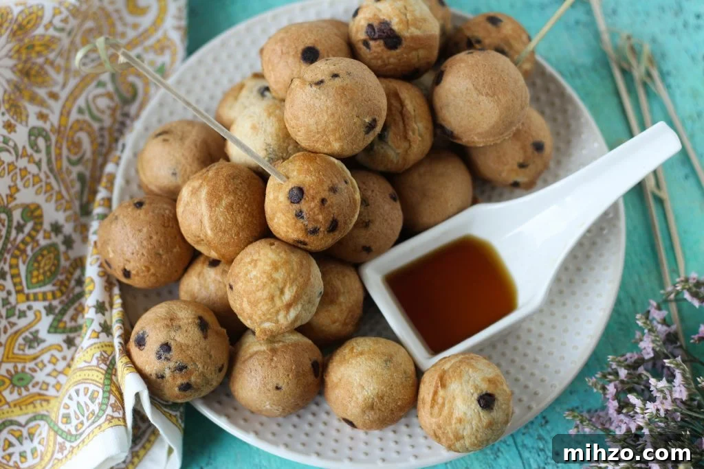 Chocolate Chip Pancake Bites Recipe — Mini Pancakes for Breakfast 3 PaleOMG Chocolate Chip Pancake Bites