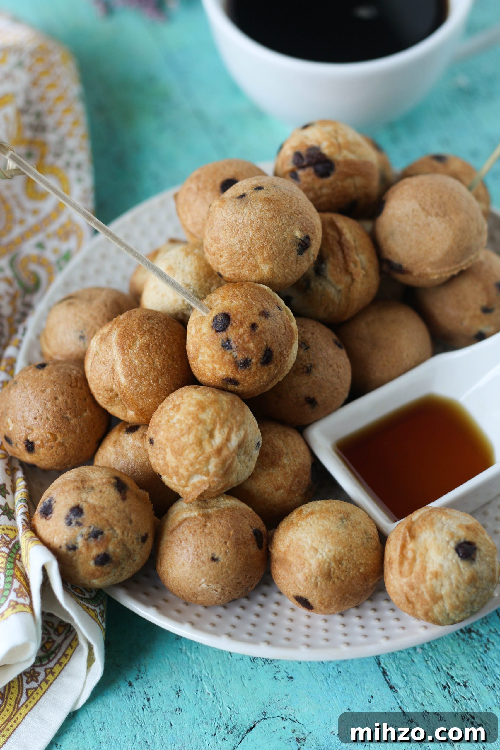 Chocolate Chip Pancake Bites Recipe — Mini Pancakes for Breakfast 7 PaleOMG Chocolate Chip Pancake Bites