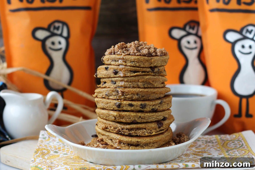 Chocolate Chip Pancake Bites Recipe — Mini Pancakes for Breakfast 8 PaleOMG Pumpkin Crumb Pancakes
