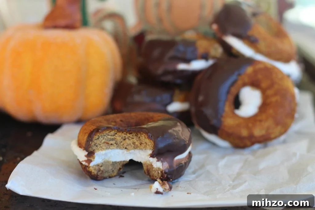 Chocolate Chip Pancake Bites Recipe — Mini Pancakes for Breakfast 9 PaleOMG Pumpkin Cream Donut Sandwiches
