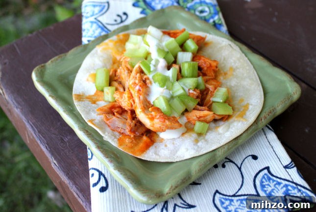 Easy Buffalo Chicken Tacos