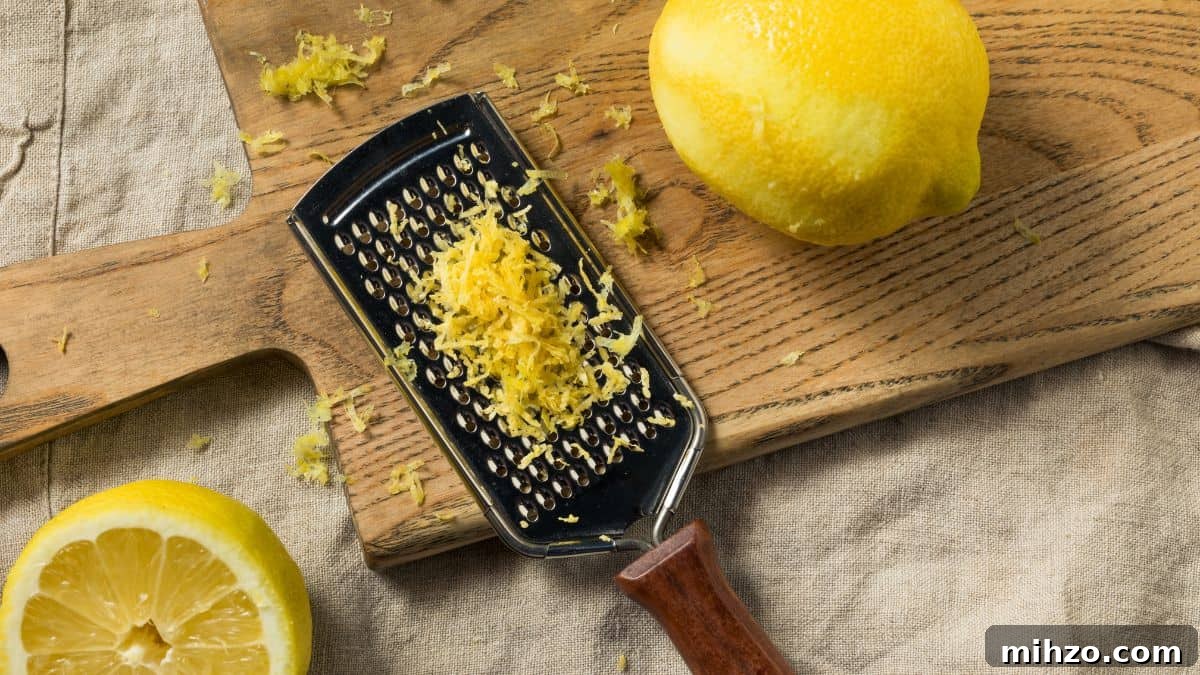 lemon zest